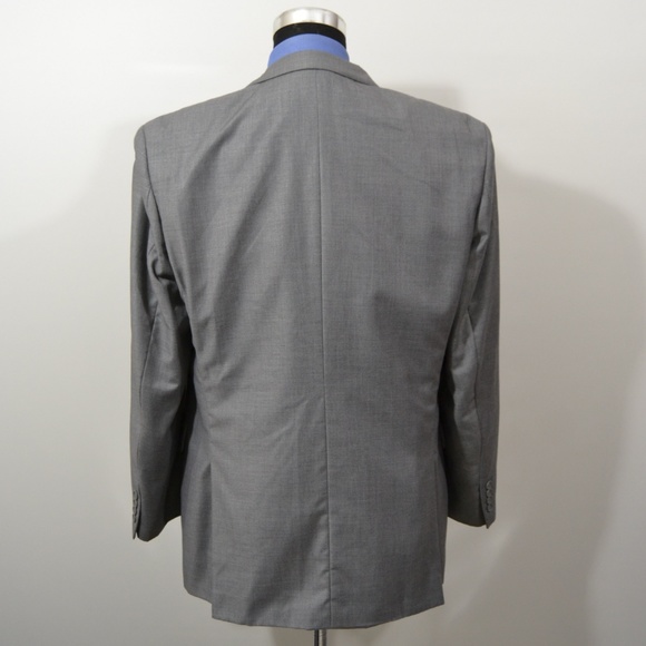 Lineage 44R Sport Coat Blazer Suit Jacket Gray Pol - Picture 4 of 8